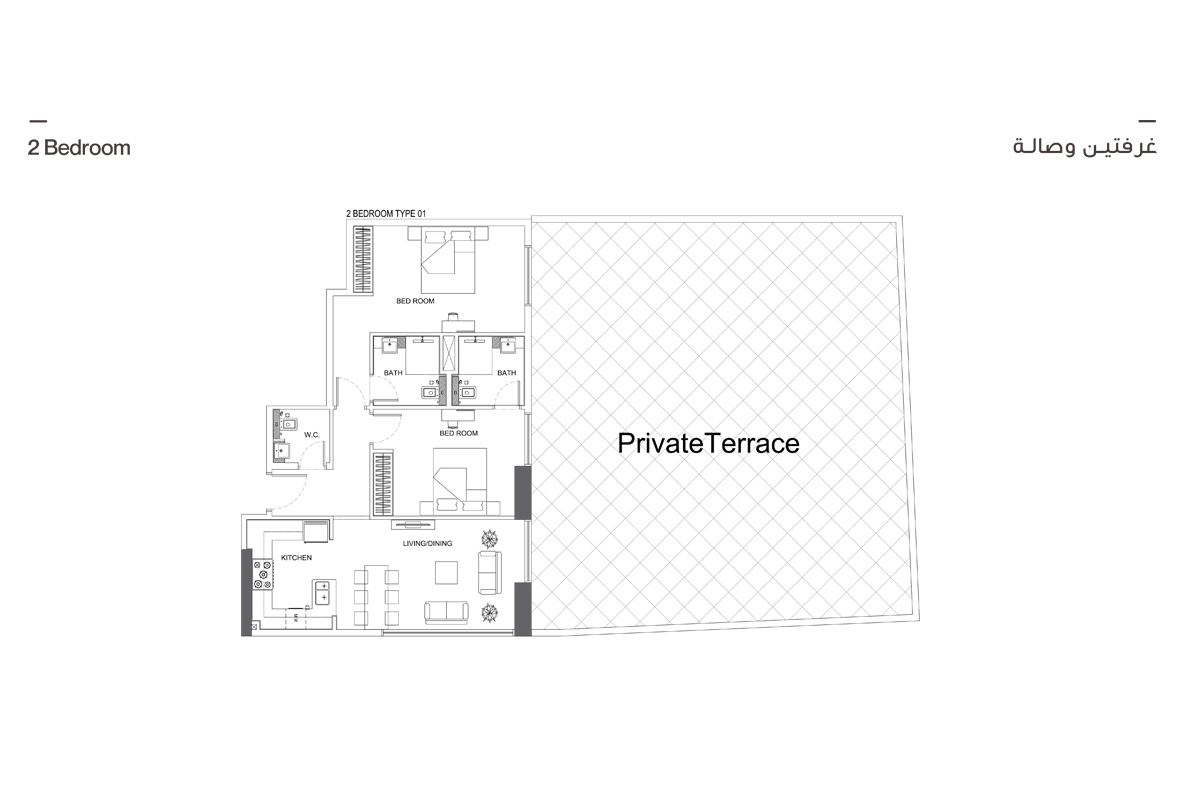 2 Bedrooms